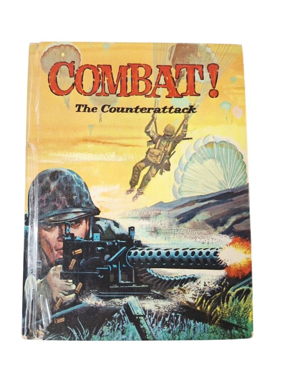 Combat! The Counterattack Hardcover Book With Illustrations Vintage Military Fic